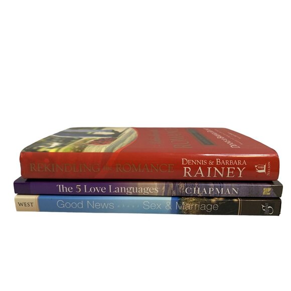 Christian Marriage Book Lot 3x Love Languages Rekindling Romance Sex & Marriage - Picture 2 of 6